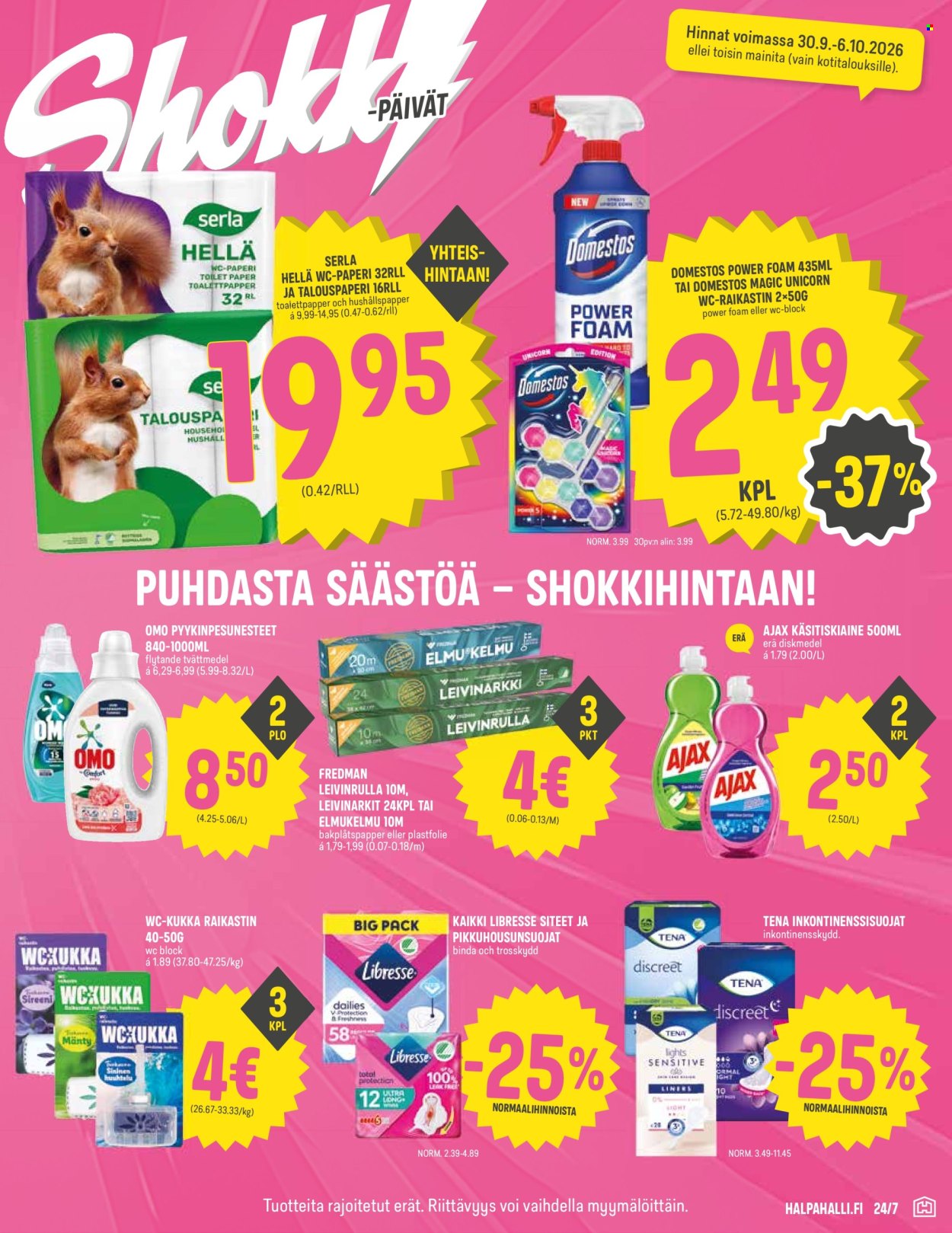 HalpaHalli tarjouslehti  - 30.09.2026 - 06.10.2026. Sivu 7