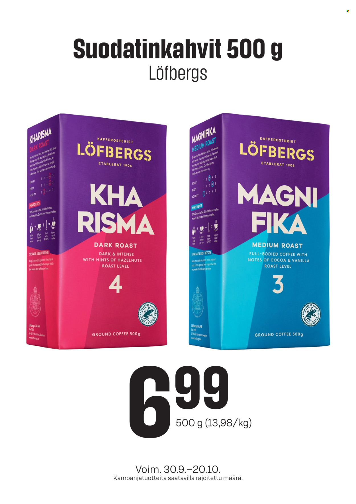 S-market tarjouslehti  - 30.09.2026 - 20.10.2026. Sivu 1