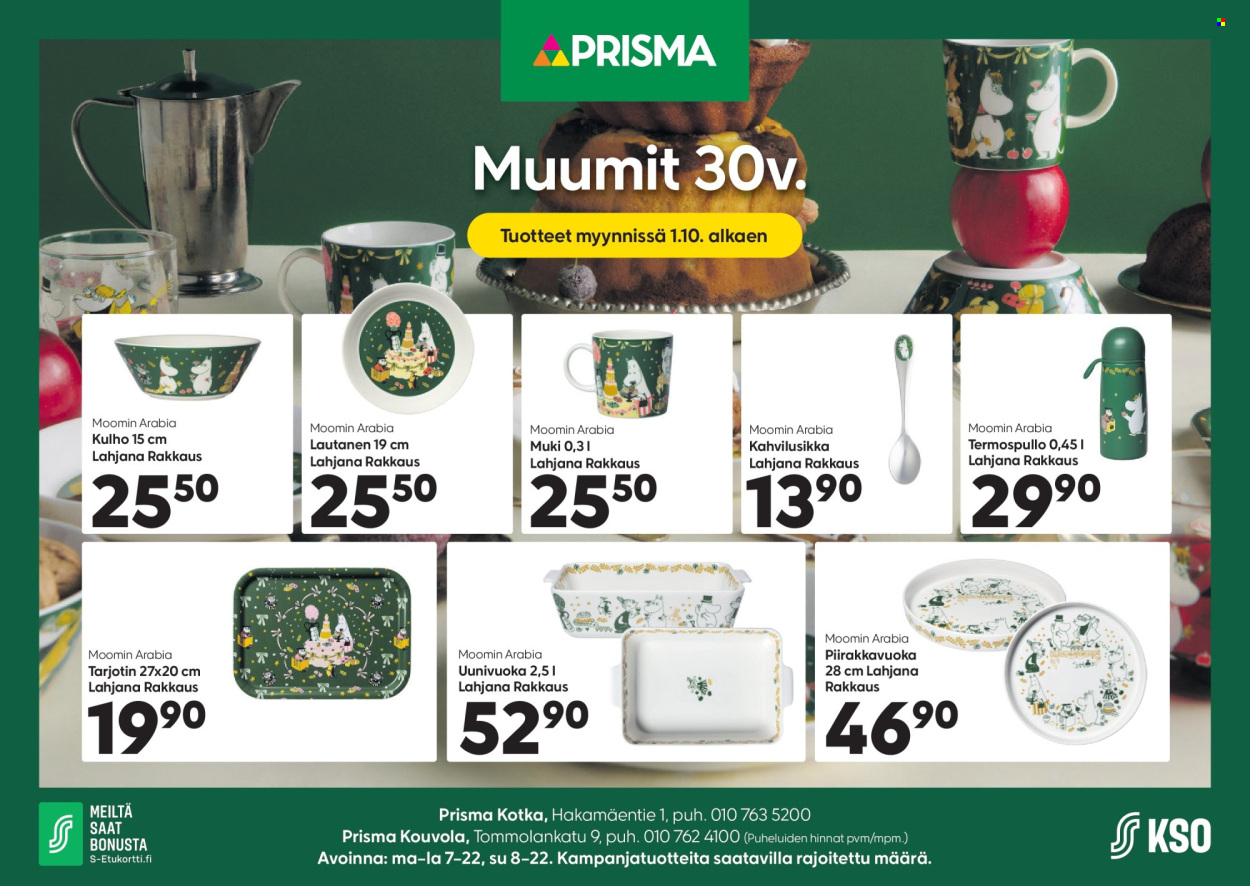 Prisma tarjouslehti  - 30.09.2026 - 04.10.2026. Sivu 1