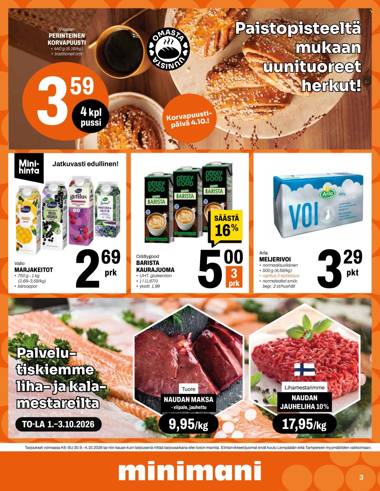 Minimani tarjouslehti  - 30.09.2026 - 04.10.2026. Sivu 3