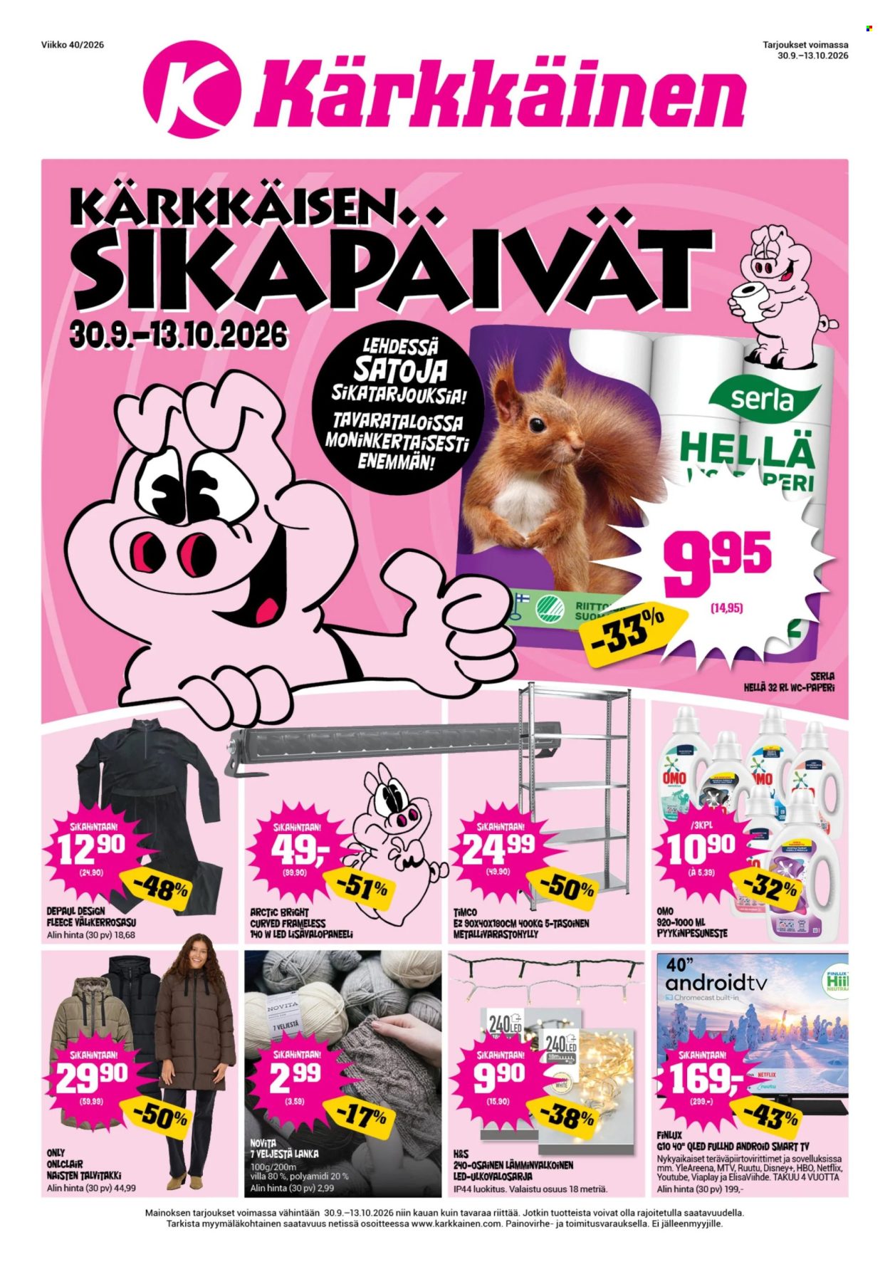Kärkkäinen tarjouslehti  - 30.09.2026 - 13.10.2026. Sivu 1