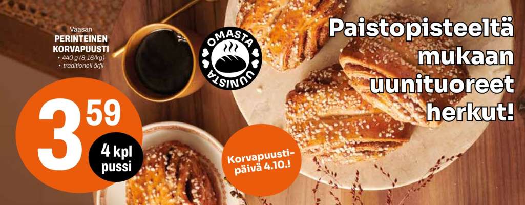 Vaasan PERINTEINEN KORVAPUUSTI