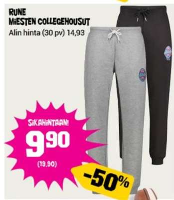 RUNE MIESTEN COLLEGEHOUSUT