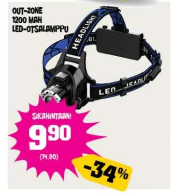 OUT-ZONE 1200 MAH LED-OTSALAMPPU