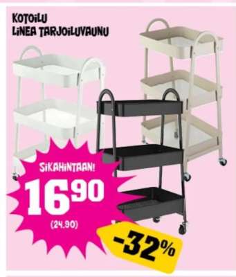 Kotoilu Linea Tarjoiluvaunu