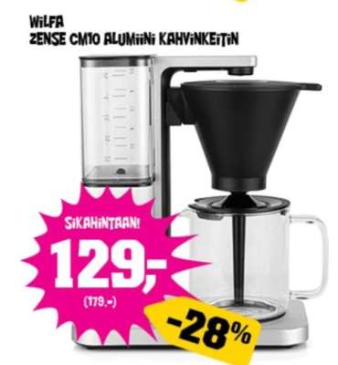 WILFA ZENSE CM10 ALUMIINI KAHVINKEITIN