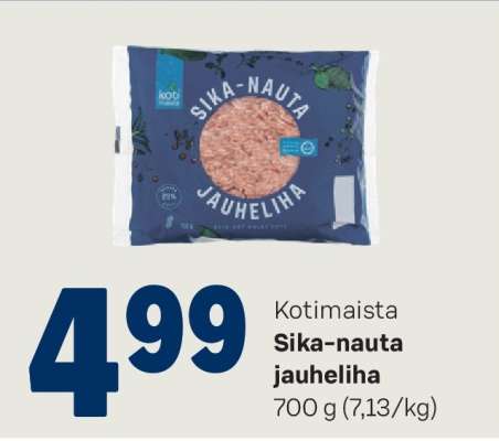 Kotimaista Sika-nauta jauheliha