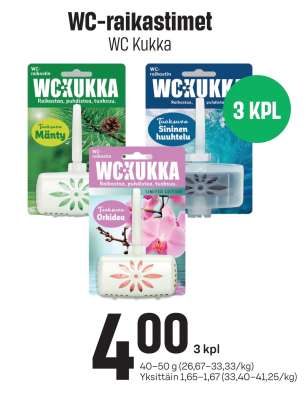 WC-raikastimet