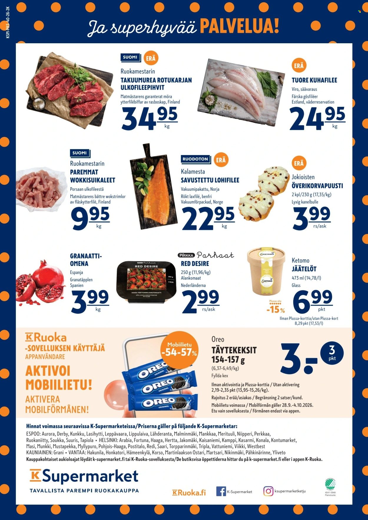 K-Supermarket tarjouslehti  - 01.10.2026 - 04.10.2026. Sivu 4