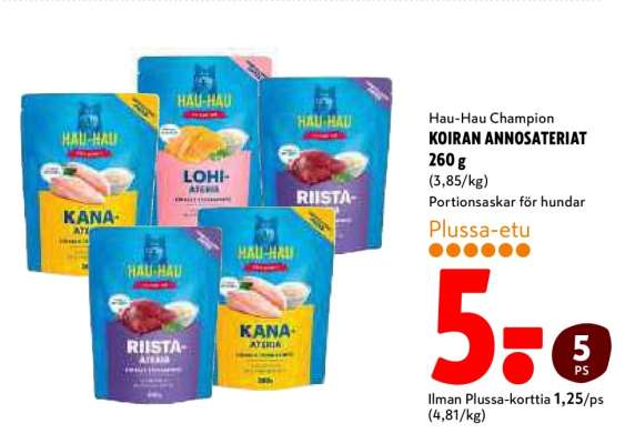 Hau-Hau Champion KOIRAN ANNOSATERIAT 260 g