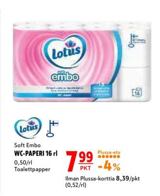 Soft Embo WC-PAPERI 16 rl