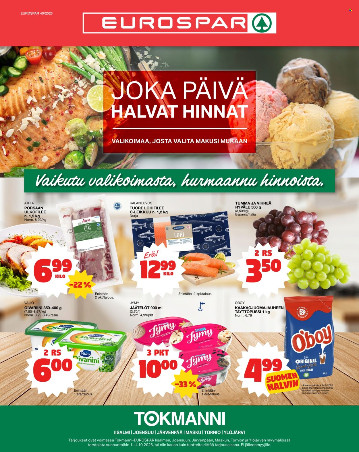 Tokmanni tarjouslehti  - 01.10.2026 - 04.10.2026. Sivu 1