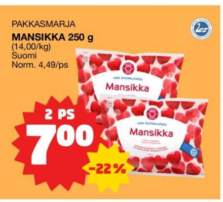 PAKKASMARJA MANSIKKA