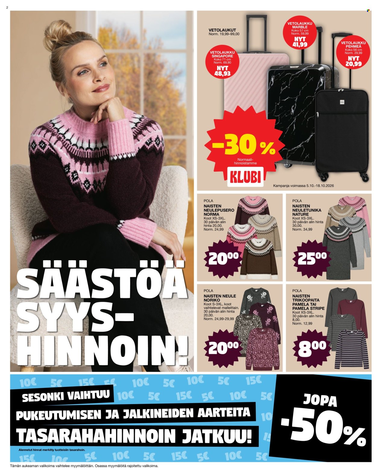 Tokmanni tarjouslehti  - 05.10.2026 - 11.10.2026. Sivu 2