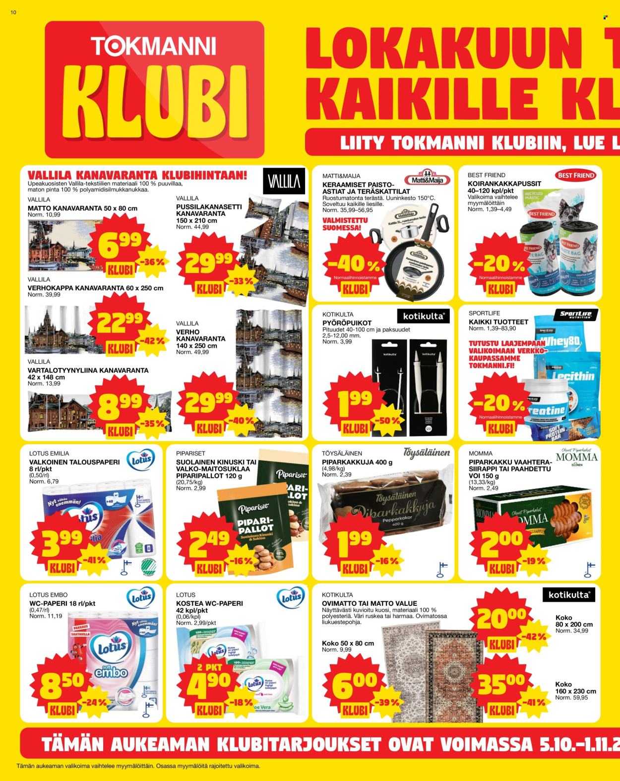 Tokmanni tarjouslehti  - 05.10.2026 - 11.10.2026. Sivu 10