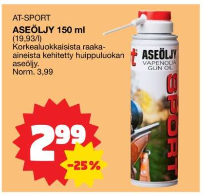 AT-SPORT ASEÖLJY 150 ml