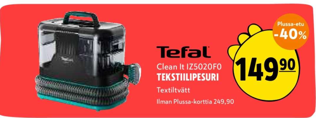 Tefal Clean It IZ5020F0 TEKSTIILIPESURI