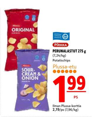 PIRKKA PERUNALASTUT 275 g