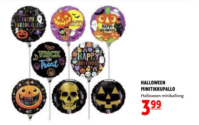 HALLOWEEN MINITIKKUPALLO
