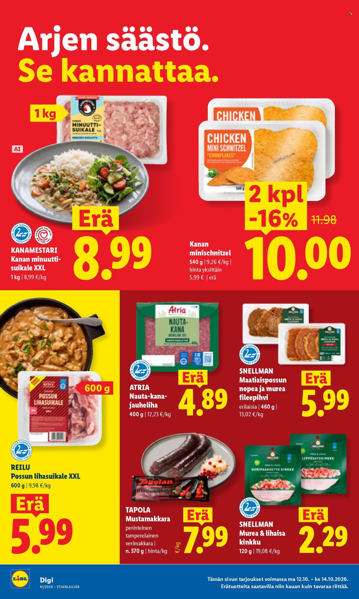 Lidl tarjouslehti  - 12.10.2026 - 14.10.2026. Sivu 4