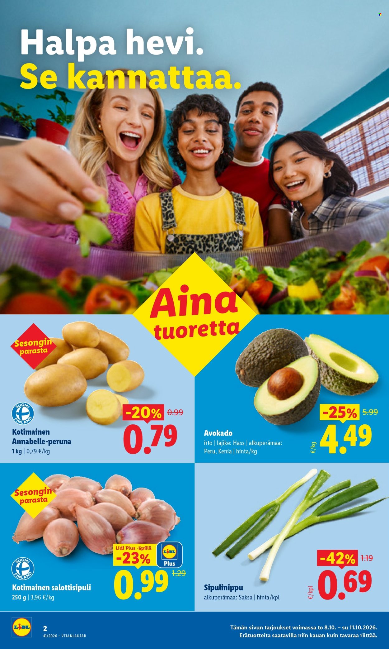 Lidl tarjouslehti  - 08.10.2026 - 11.10.2026. Sivu 2