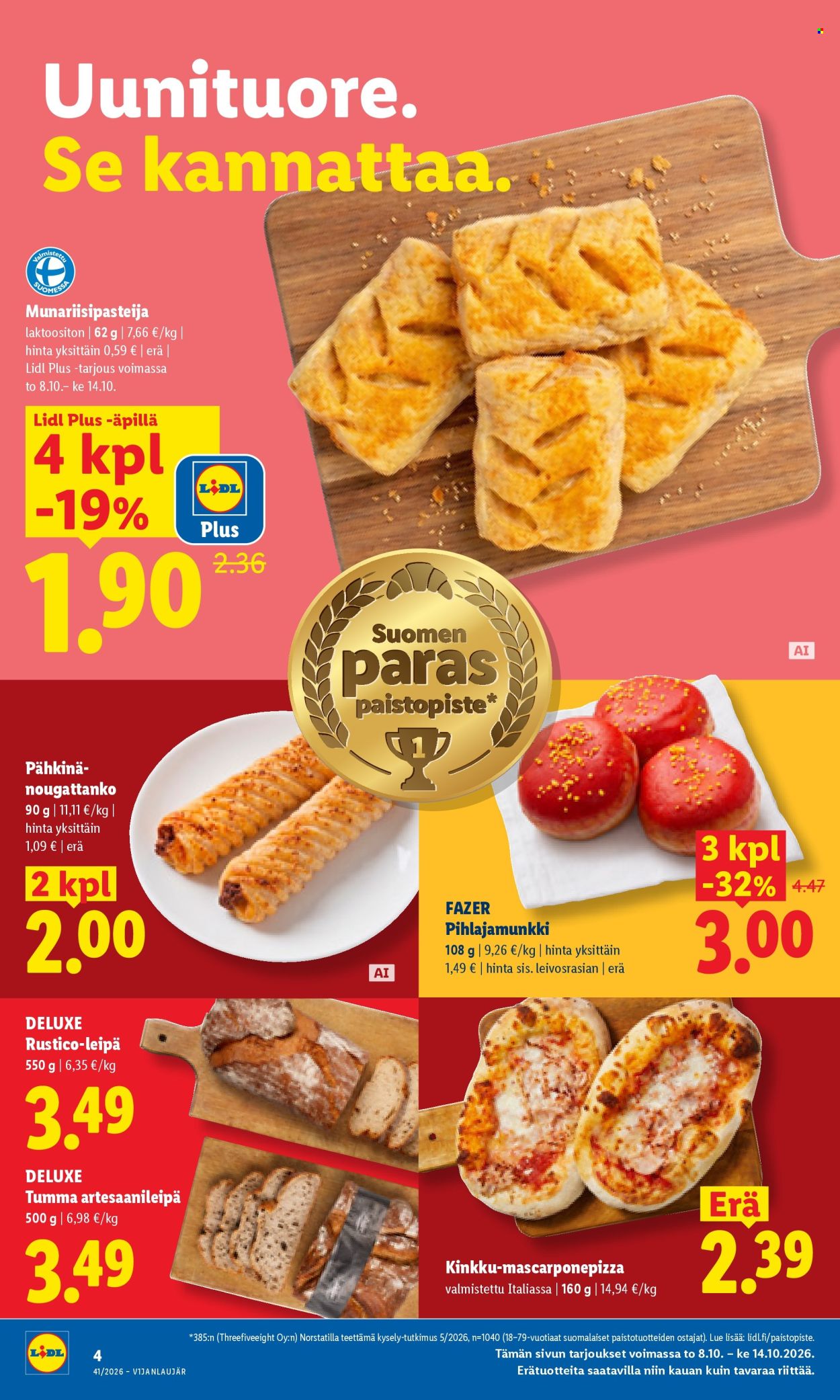 Lidl tarjouslehti  - 08.10.2026 - 11.10.2026. Sivu 4