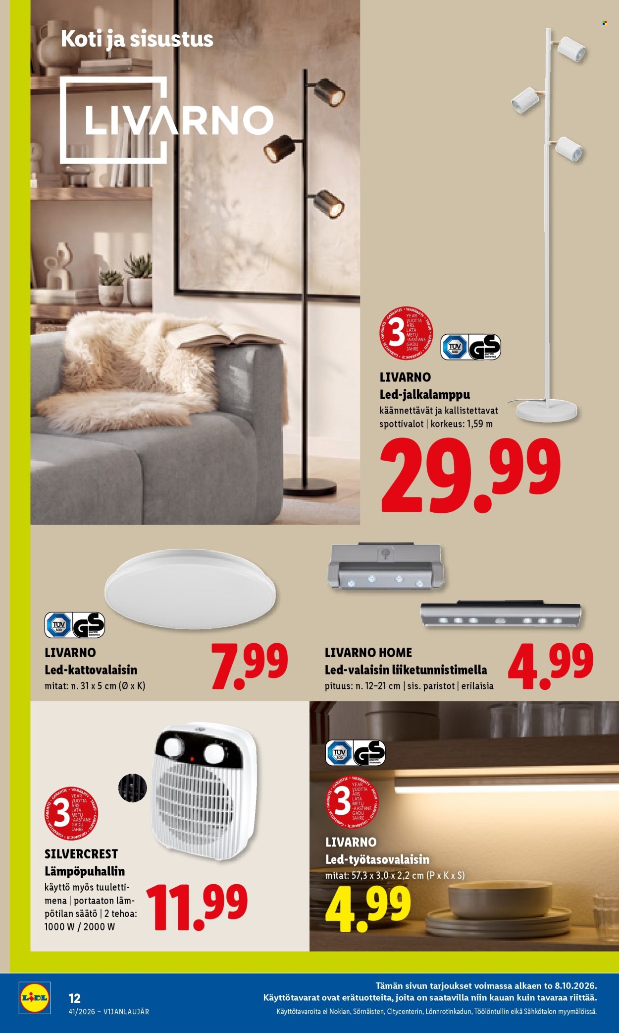 Lidl tarjouslehti  - 08.10.2026 - 11.10.2026. Sivu 18