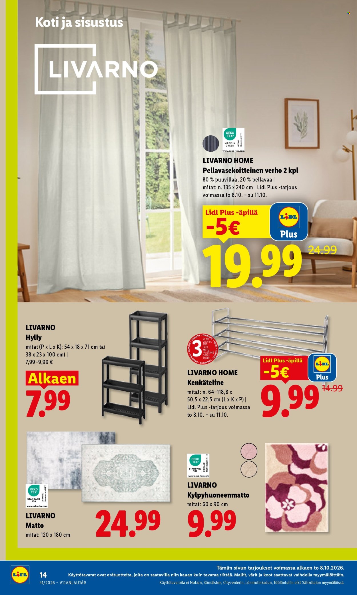 Lidl tarjouslehti  - 08.10.2026 - 11.10.2026. Sivu 20