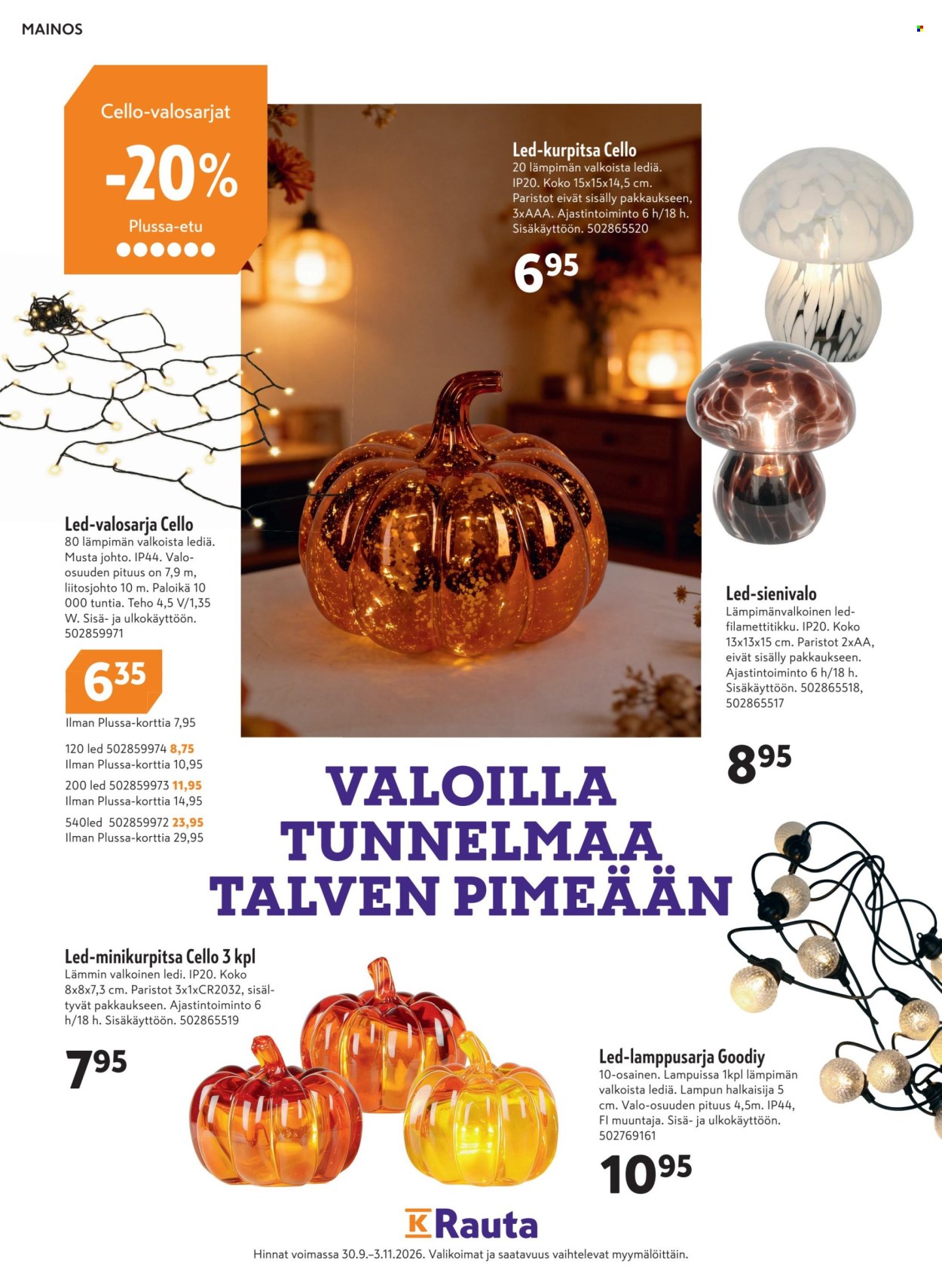 K-market tarjouslehti  - 30.09.2026 - 03.11.2026. Sivu 70