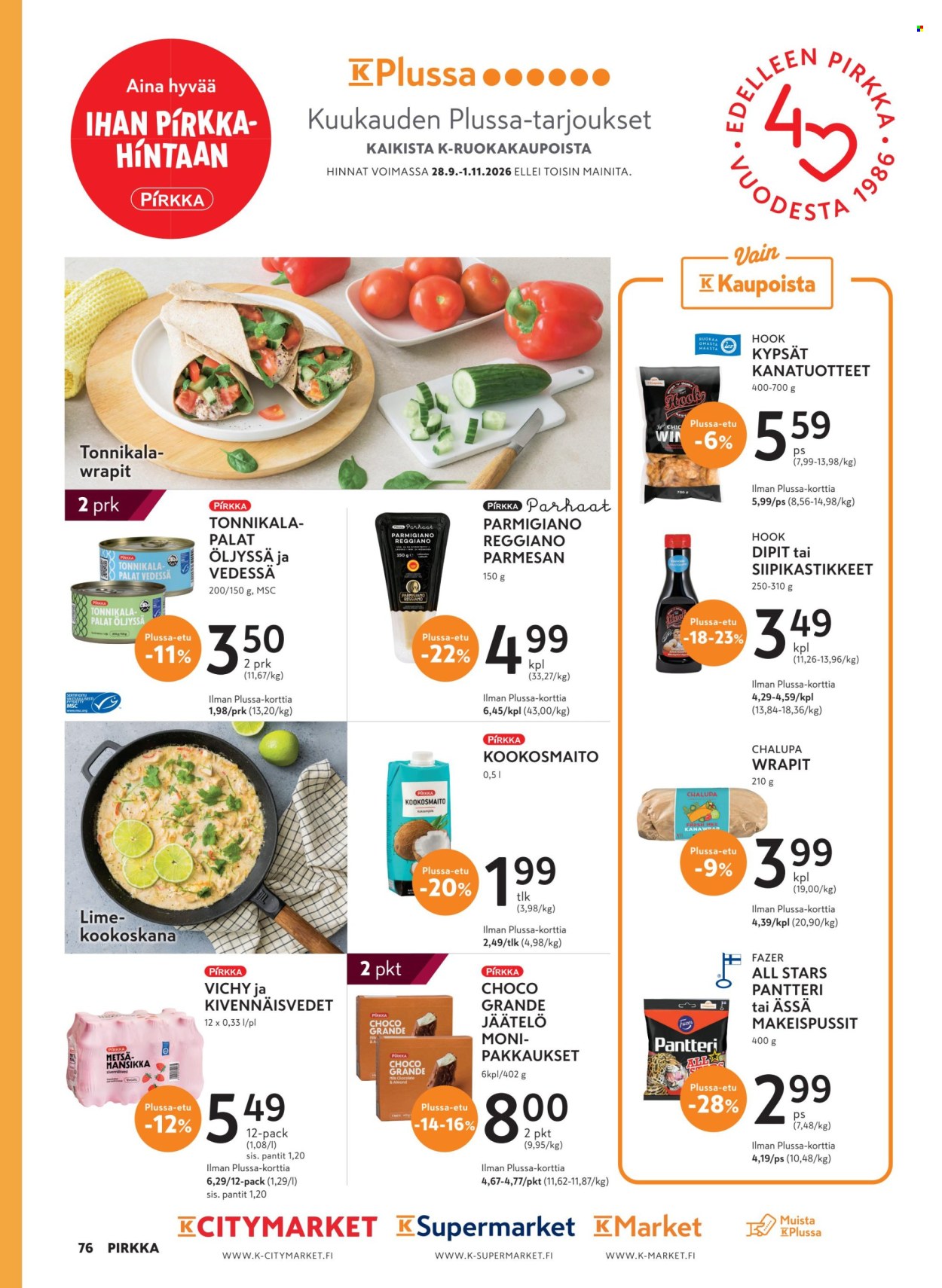 K-market tarjouslehti  - 30.09.2026 - 03.11.2026. Sivu 76