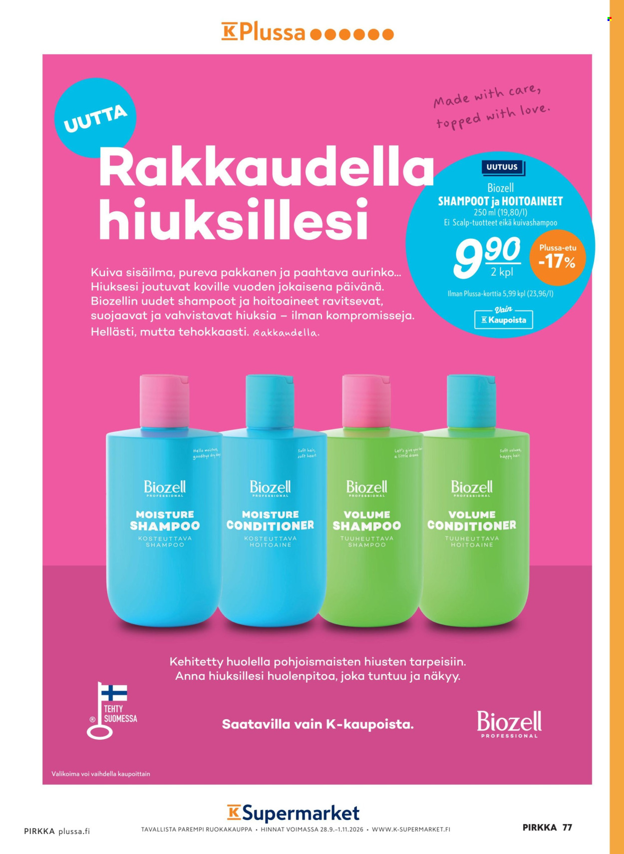 K-market tarjouslehti  - 30.09.2026 - 03.11.2026. Sivu 77
