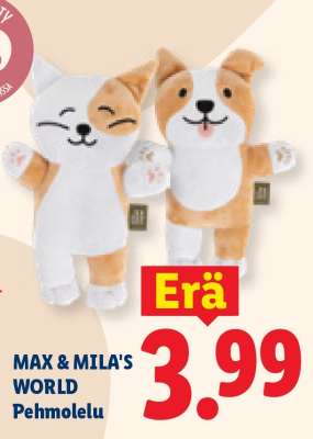 MAX & MILA'S WORLD Pehmolelu