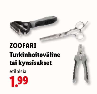 ZOOFARI Turkinhoitoväline tai kynsisakset