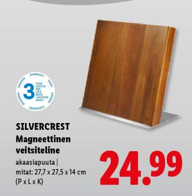SILVERCREST Magneettinen veitsiteline