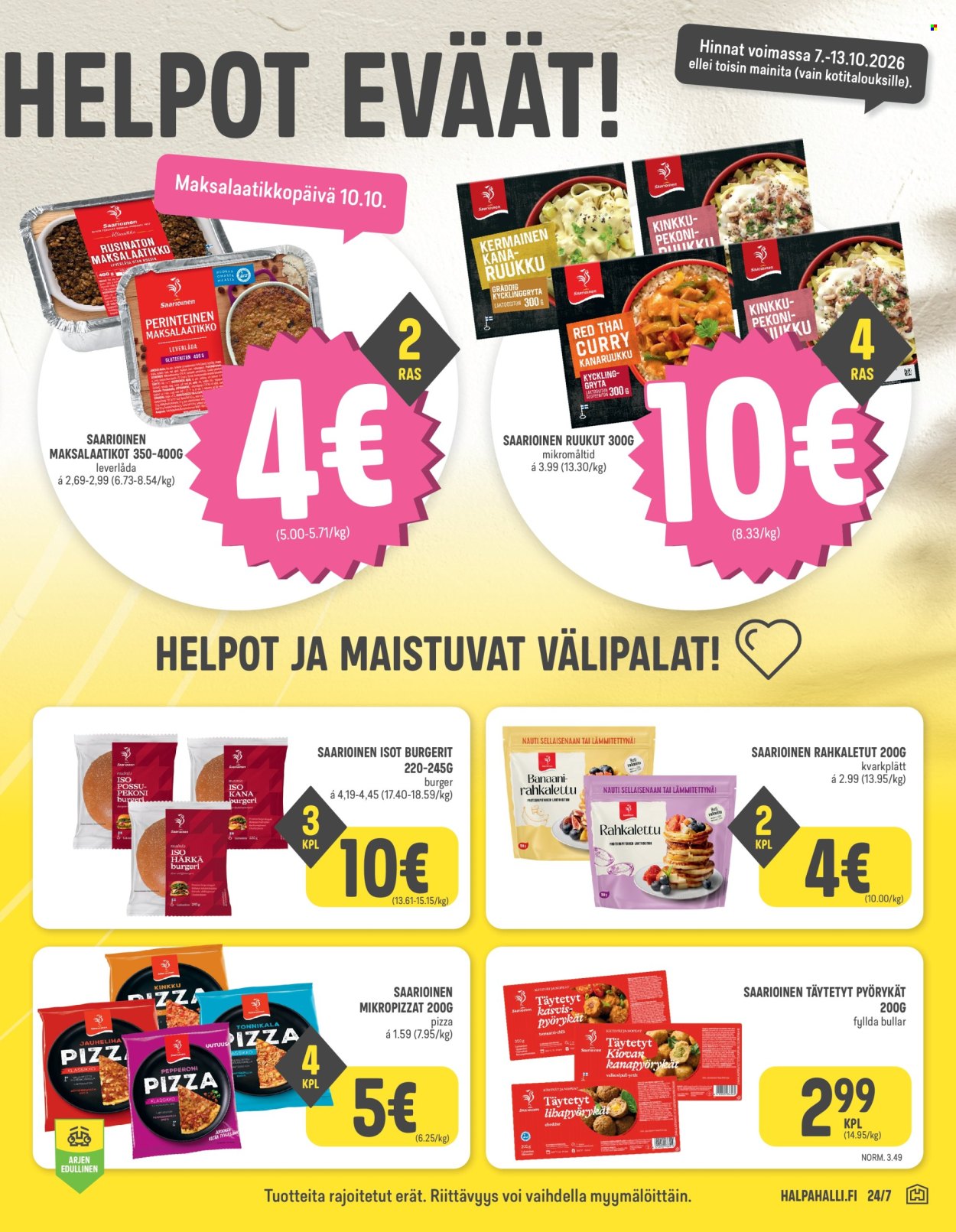 HalpaHalli tarjouslehti  - 07.10.2026 - 13.10.2026. Sivu 3