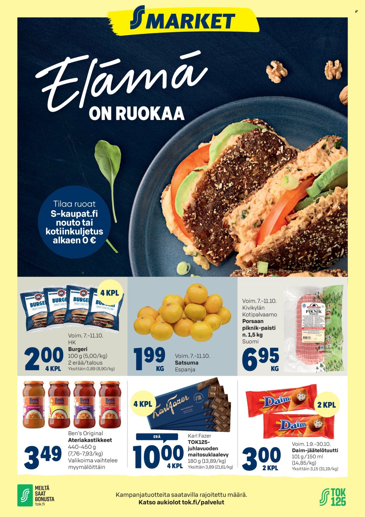 S-market tarjouslehti  - 07.10.2026 - 11.10.2026. Sivu 1