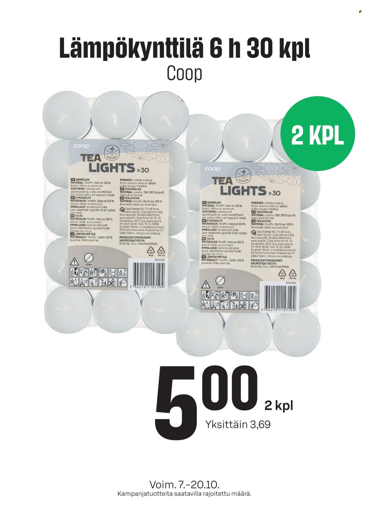 S-market tarjouslehti  - 07.10.2026 - 20.10.2026. Sivu 2