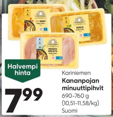 Kariniemen KANANPOJAN MINUUTTIPIHVIT