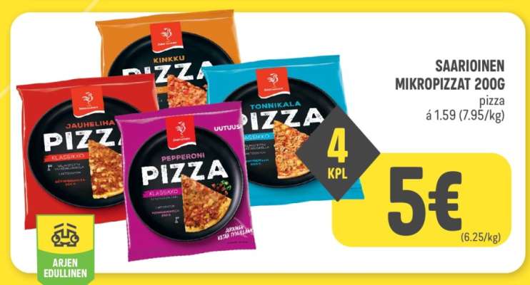 SAARIOINEN MIKROPIZZAT 200G
