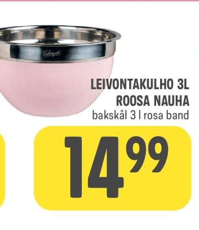 LEIVONTAKULHO 3L ROOSA NAUHA