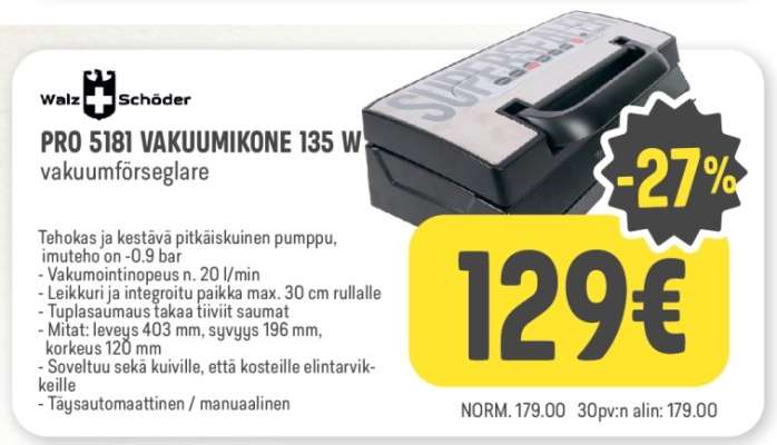 PRO 5181 VAKUUMIKONE 135 W