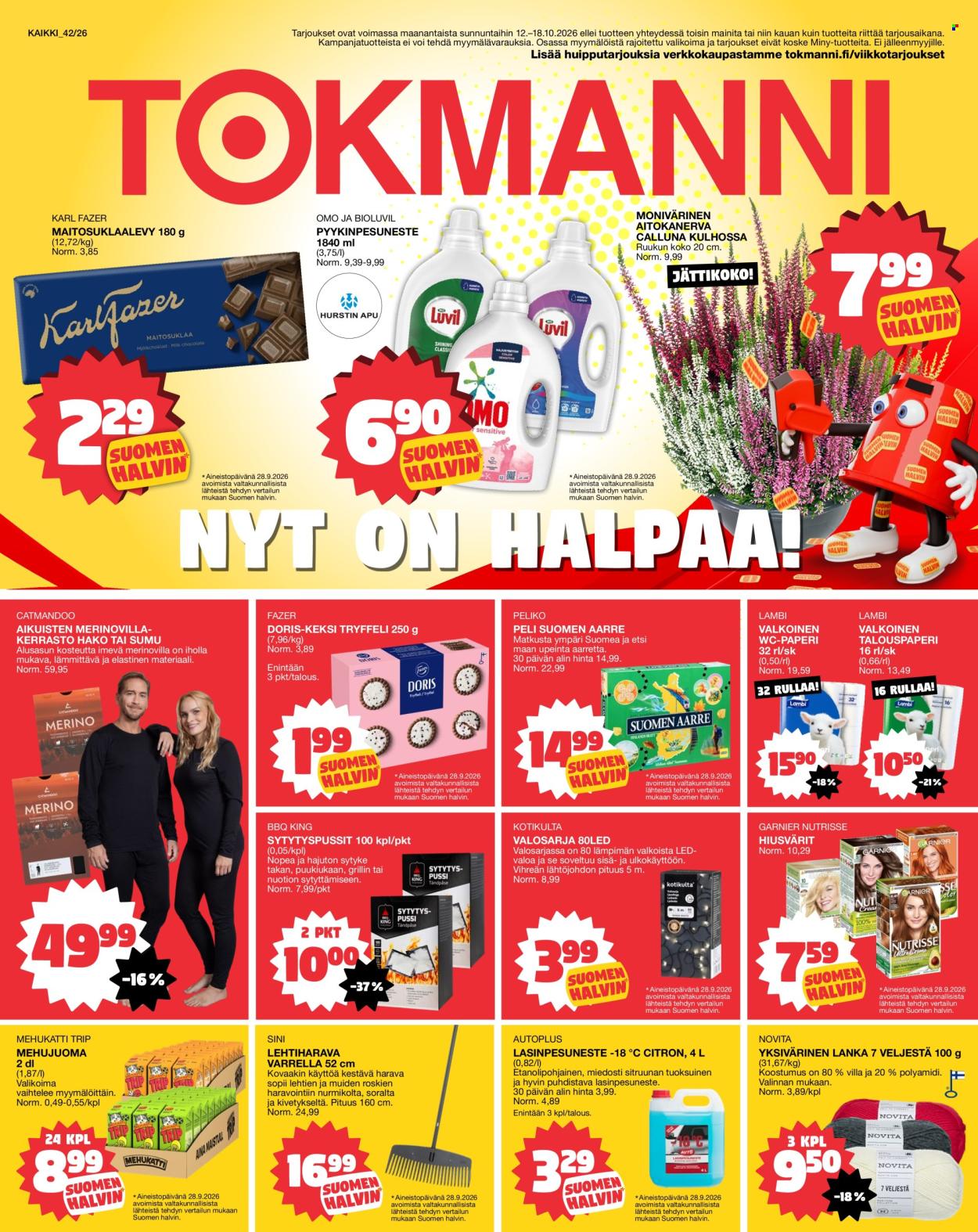 Tokmanni tarjouslehti  - 12.10.2026 - 18.10.2026. Sivu 1