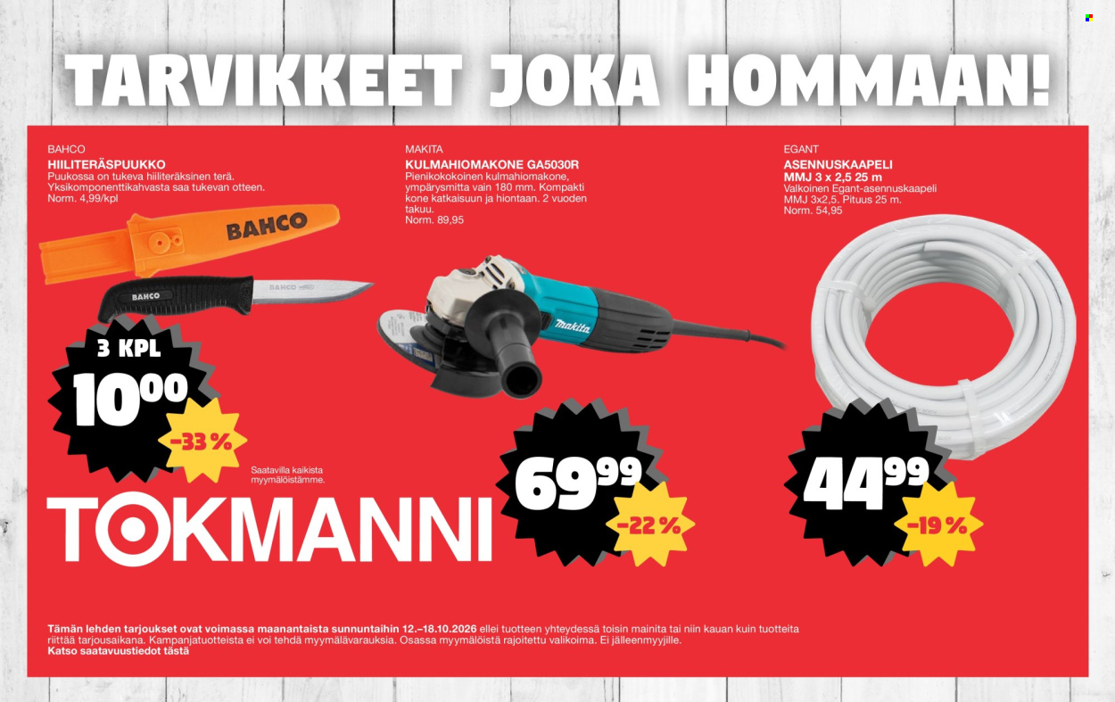 Tokmanni tarjouslehti  - 12.10.2026 - 18.10.2026. Sivu 4