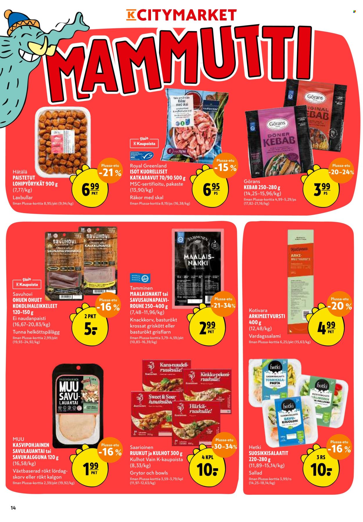 K-citymarket tarjouslehti  - 12.10.2026 - 18.10.2026. Sivu 14