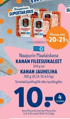 Naapurin Maalaiskana KANAN FILEESUIKALEET tai KANAN JAUHELIHA