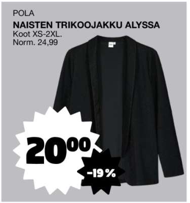 NAISTEN TRIKOOJAKKU ALYSSA