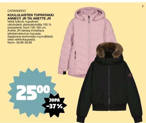 CATMANDOO KOULULAISTEN TOPPATAKKI ANNECY JR TAI ANETTE JR