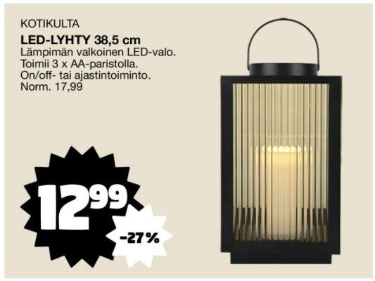 LED-LYHTY 38,5 cm