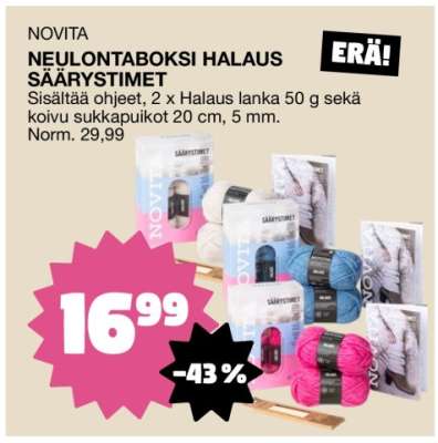 NEULONTABOKSI HALAUS SÄÄRYSTIMET