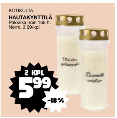 KOTIKULTA HAUTAKYNTTILÄ
